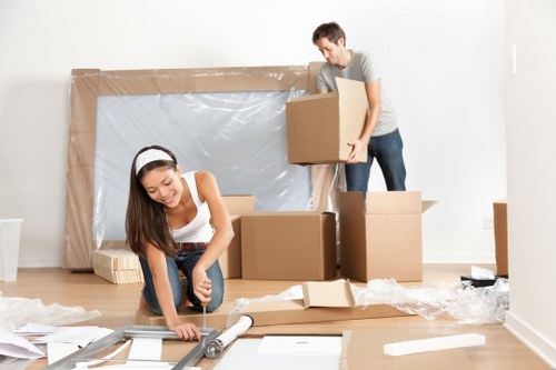 Professional packing service in a New Addington home