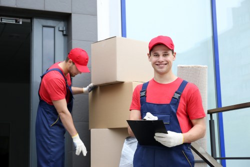 Household moving service in a New Addington residential street