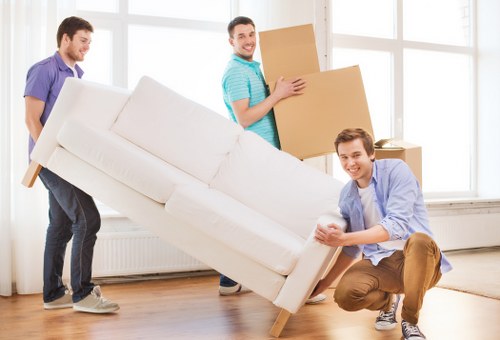 Careful packing and furniture handling during a house move