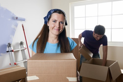 Loading furniture and boxes for a house move in New Addington