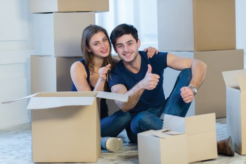Preparing furniture for collection in New Addington home