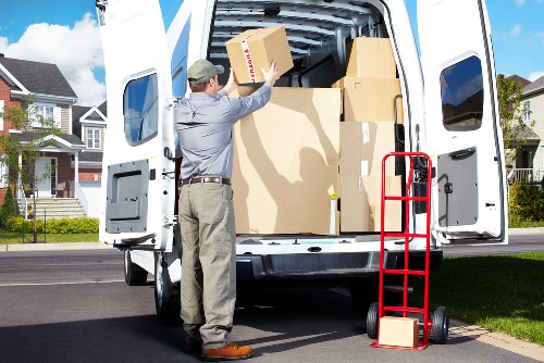 Packing and loading items for a local house move