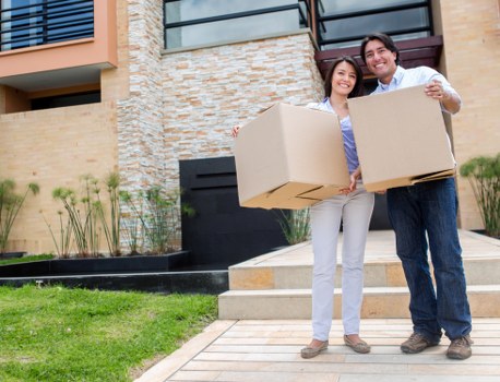 Local furniture removal team collecting sofas and tables in New Addington